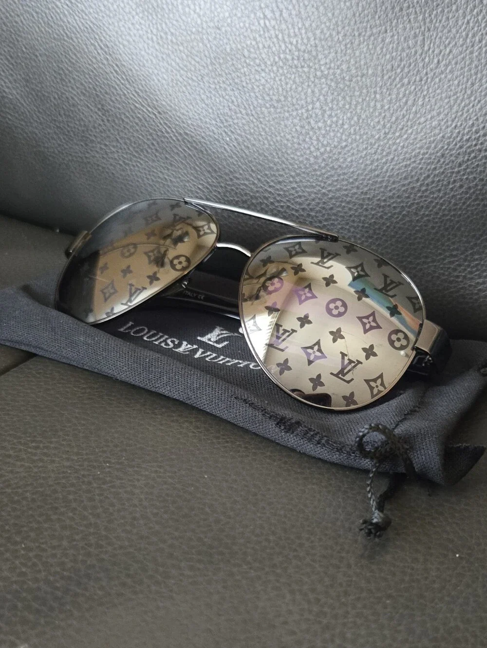 Inspired Monogram Aviator Sunglasses